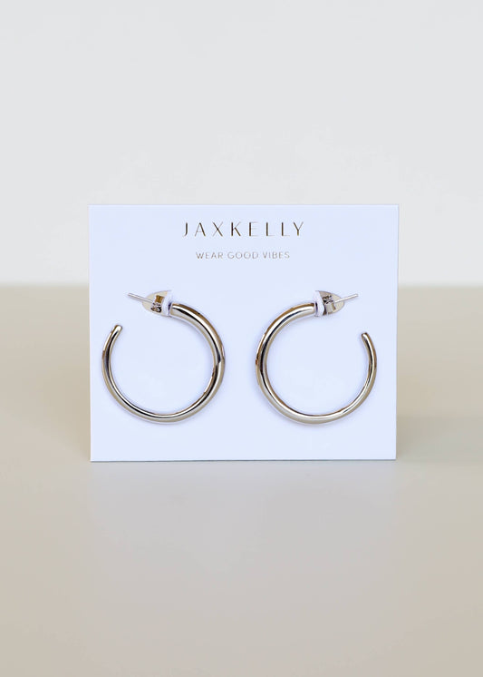 Everyday Silver Hoop by JaxKelly | Medium - Zen&Zip