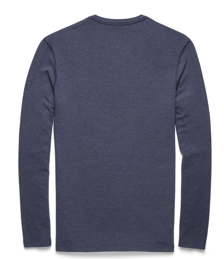 Sean Super Soft Classic Henley by SurfSideSupply | Navy Heather