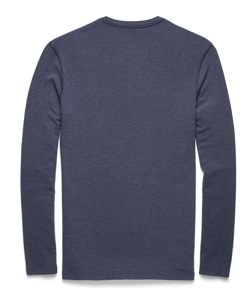 Sean Super Soft Classic Henley by SurfSideSupply | Navy Heather