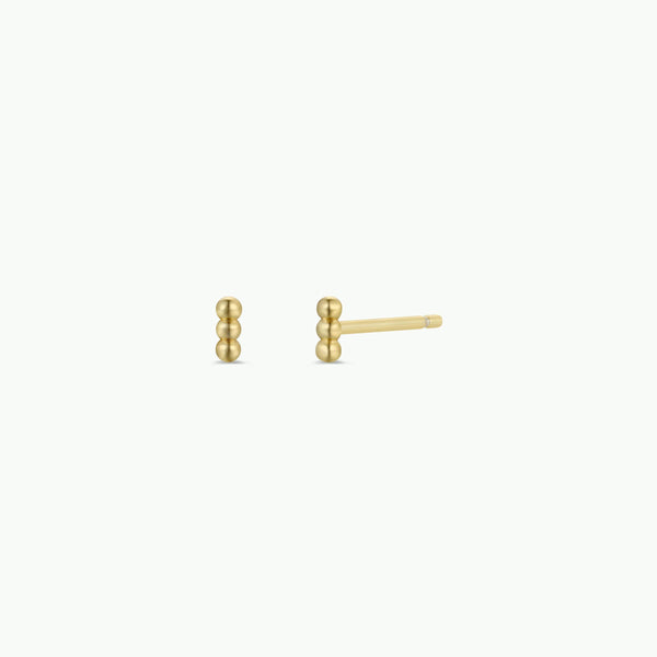 Petite 3 Ball Stud by JaxKelly | Gold