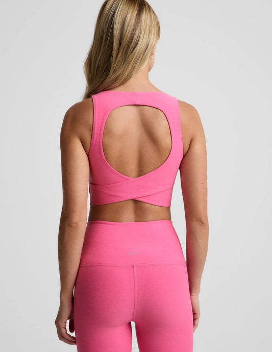 Spacedye Twister Cropped Tank by Beyond Yoga | Luscious Pink Heather - Zen&Zip