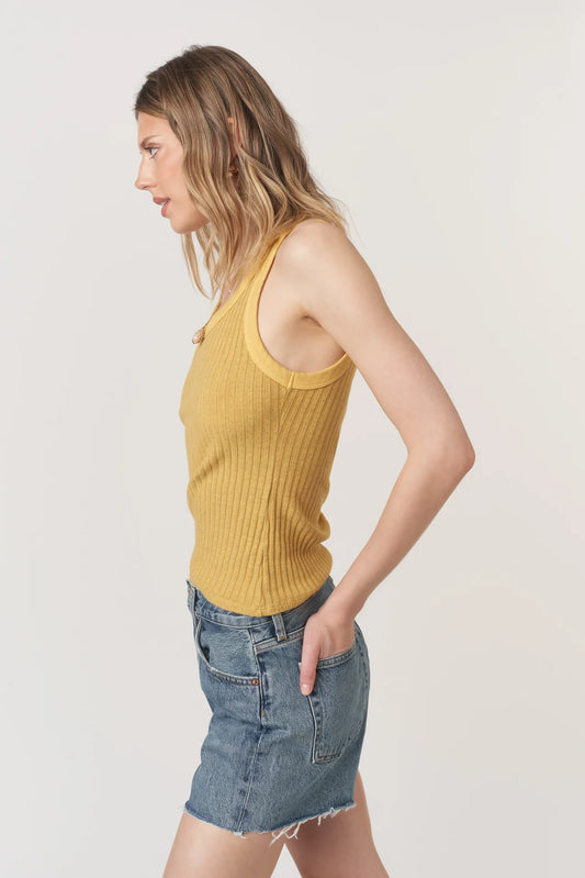 Cooper Sweater Rib Tank by Project Social T | Honey Crisp
