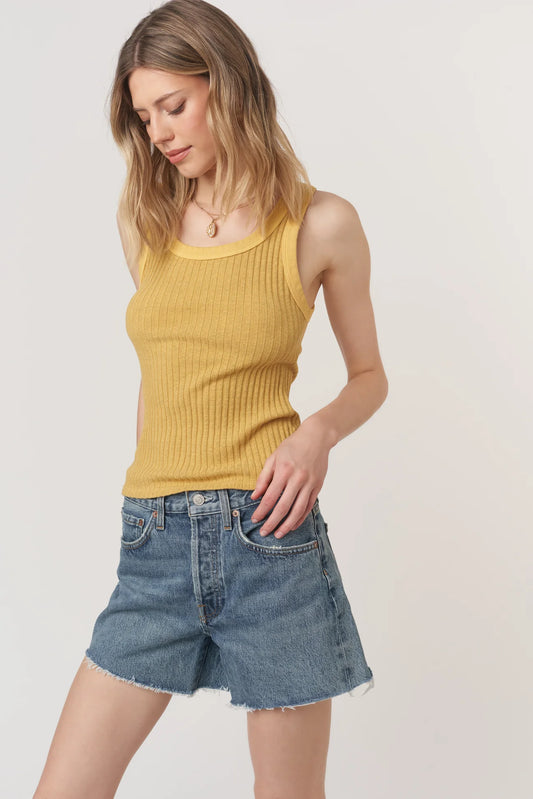 Cooper Sweater Rib Tank by Project Social T | Honey Crisp