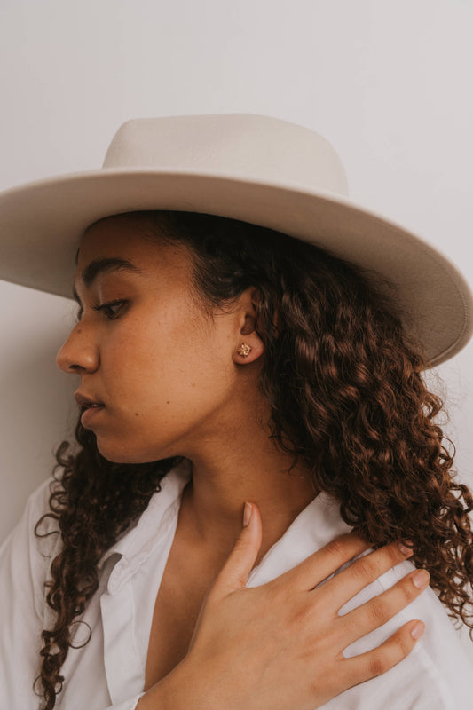 Druzy Prong Earring by JaxKelly | Rose Gold - Zen&Zip