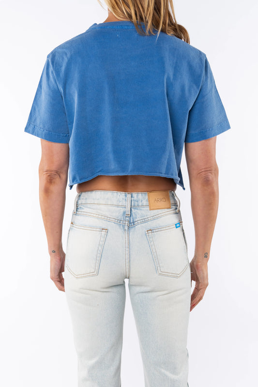 Beach Crop TShirt by Ariko LA | Blue Wave