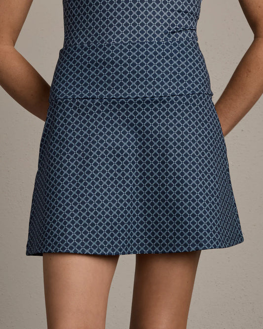 Course to Court Pocket Skort 16” by Rhone | Navy Blue Links