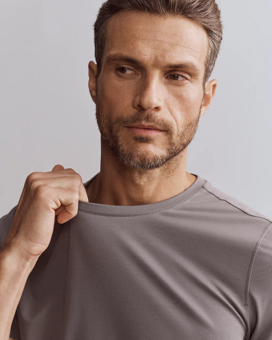 Elevated Modern Tee by Rhone | Smoked Pearl