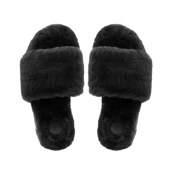 Lucia Fur Slide by Solei Sea | Night