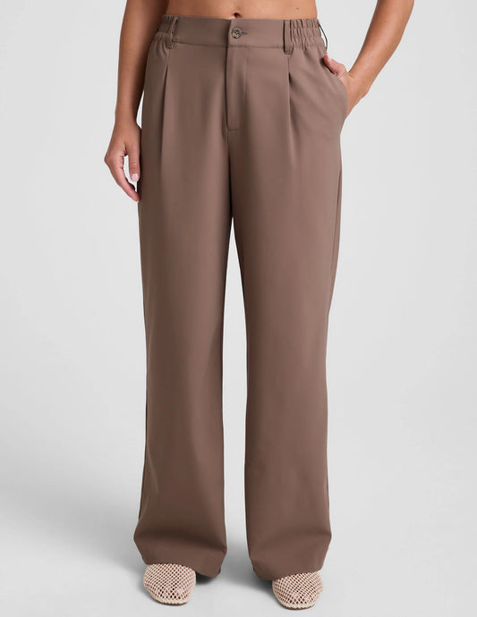 Status Wide Leg Trousers by Beyond Yoga | Khaki