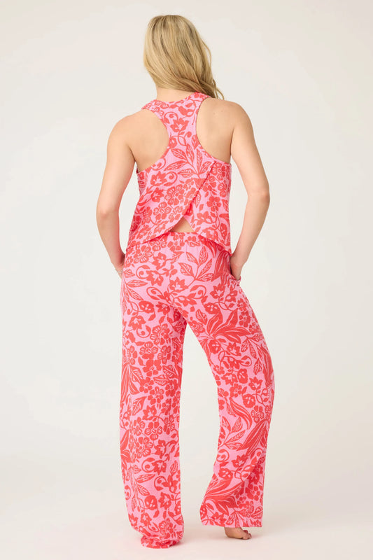 Bali Bay Floral Tank by P.J. Salvage | Sorbet