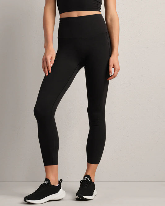 Heather Revive 7/8 Pocket Legging by Rhone | Black Heather