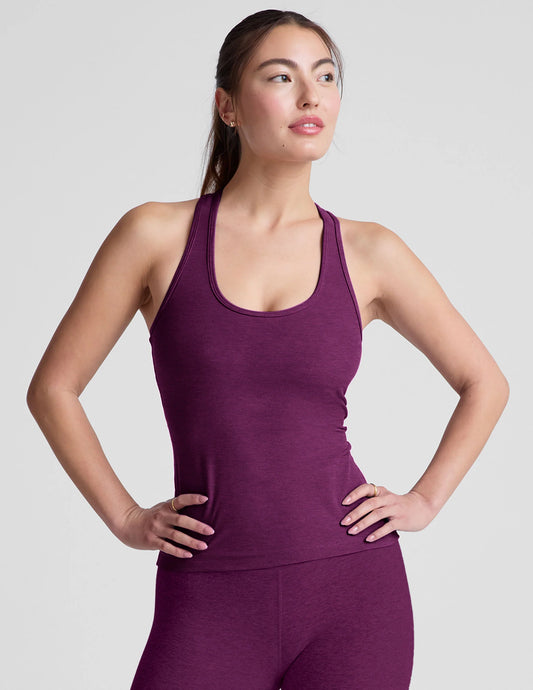 Spacedye Step Up Racerback Tank by Beyond Yoga | Aubergine Beet