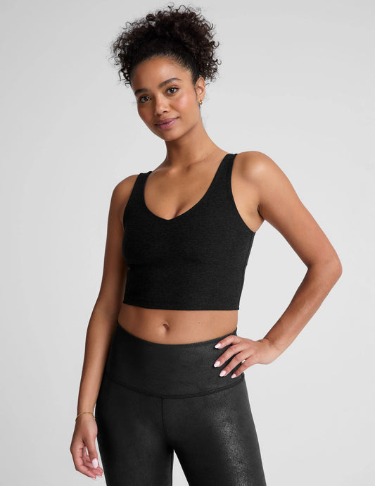 Spacedye Good Day Cropped Tank by Beyond Yoga | Darkest Night - Zen&Zip