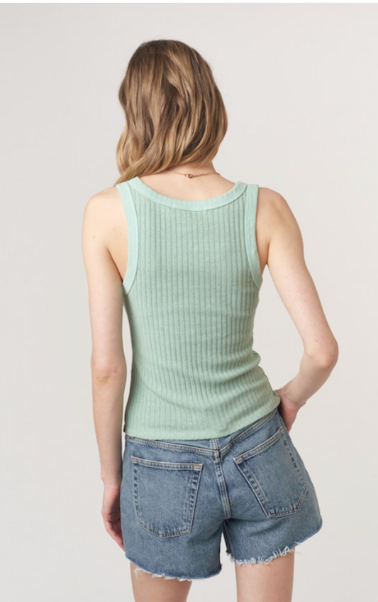 Cooper Sweater Rib Tank by Project Social T | Mint Kiss - Zen&Zip