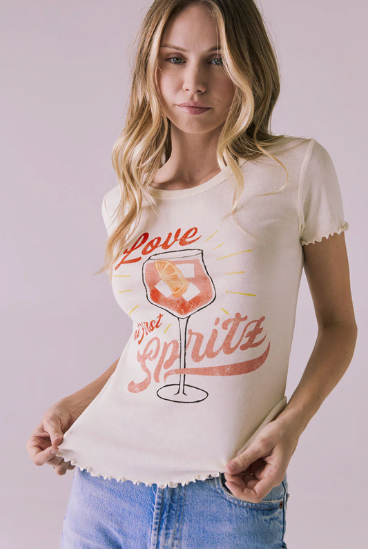 Love at First Spritz Tee by Chaser | Starry White