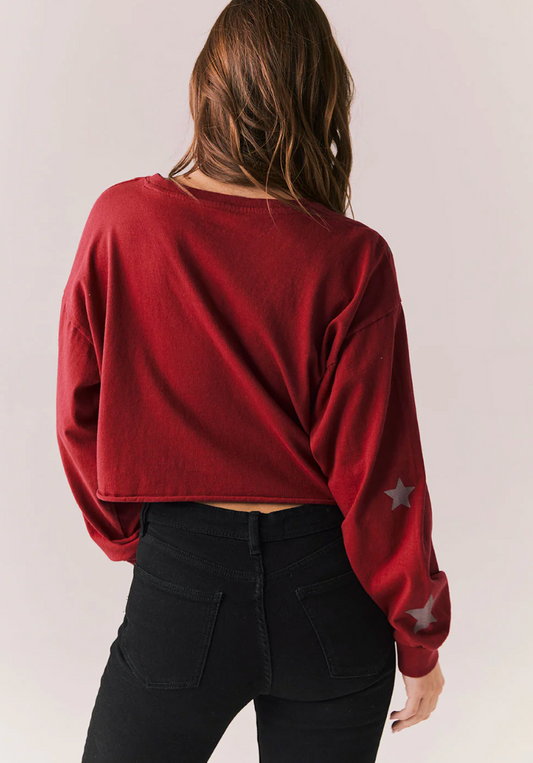 Distressed Stars by Chaser | Carmine Red