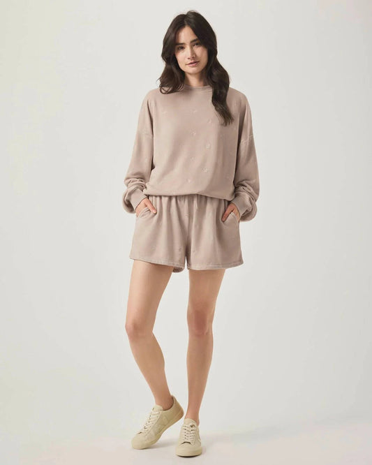 Elise Embroidered Short by Splendid | Fawn Floral - Front