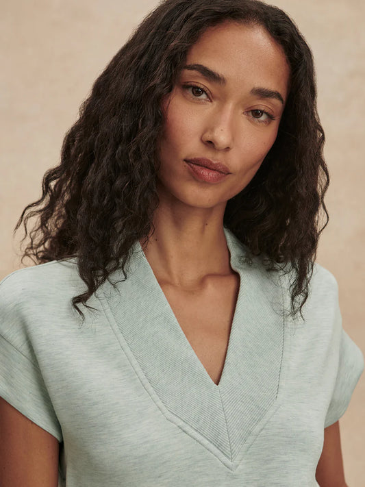 Gracee V Neck Tank by Varley | Mint Green Marl