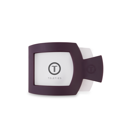 Square Flat Hair Clip | Med. | Burgundy Bliss - Zen&Zip