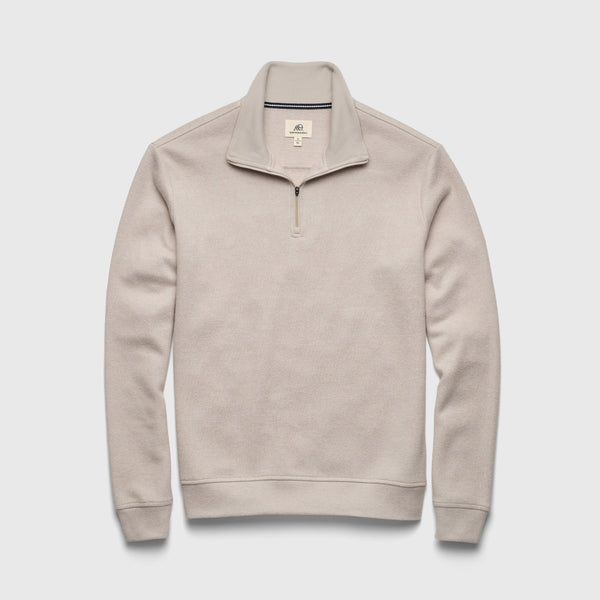 Bobby Cashmist Fleece Quarter Zip by SurfSideSupply | Taupe Grey Heather
