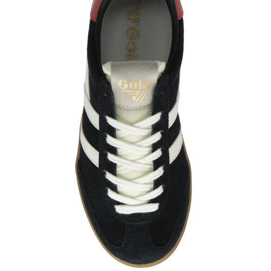 Cyclone Sneakers by Gola | Black/Off White/Coral/Gum
