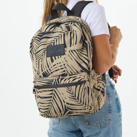 Areca Backpack by Aloha Collection | Frappe/Black