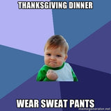 TURKEY, BLK FRI, SWEATPANTS, SMALL BIZ SAT - OH MY!!