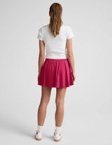 Sport Active Drawcord Mini Skirt by Beyond Yoga | Berry Red