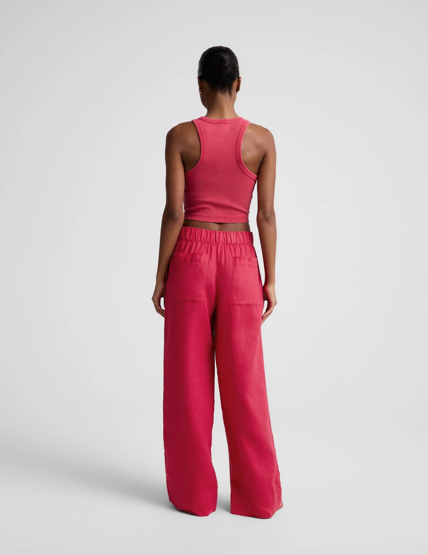 Softwash Linen Easy Wide Leg Pant by Beyond Yoga | Berry Red
