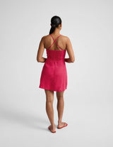 Softwash Linen Seaside Mini Dress by Beyond Yoga | Berry Red
