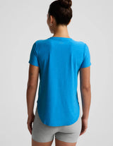 Featherweight On the Down Low Tee by Beyond Yoga | Malibu Lagoon Heather