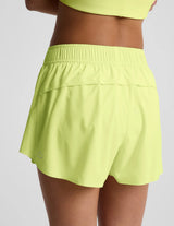 Solemate 2.5” Short by Beyond Yoga | Electric Lime