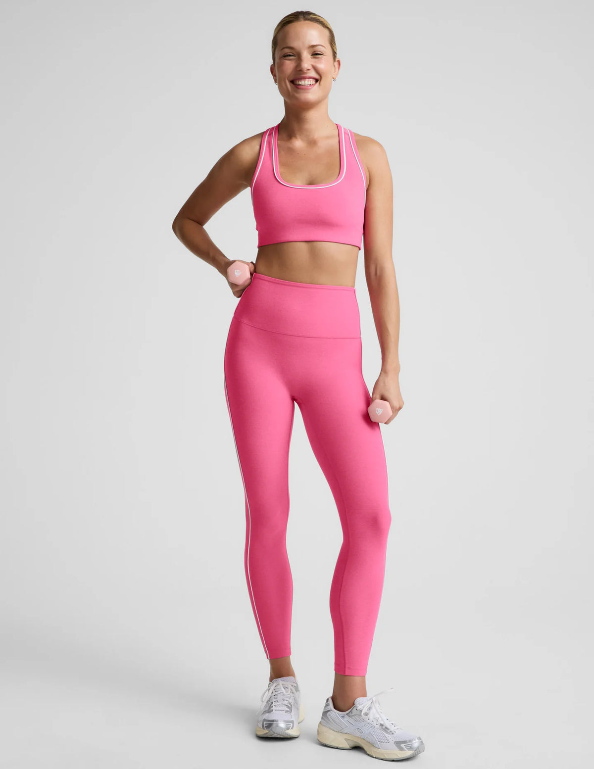 Spacedye Streamline Legging by Beyond Yoga | Luscious Pink Heather