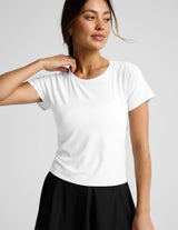 Breezeweight Active Short Sleeve Tee by Beyond Yoga | White