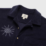 Mariner Saltwater Terry Camp Collar Shirt by SurfSideSupply | Navy Blazer - Zen&Zip