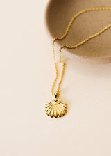 Seashell Pendant - 18k Gold Necklace - 16" to 18" - Zen&Zip