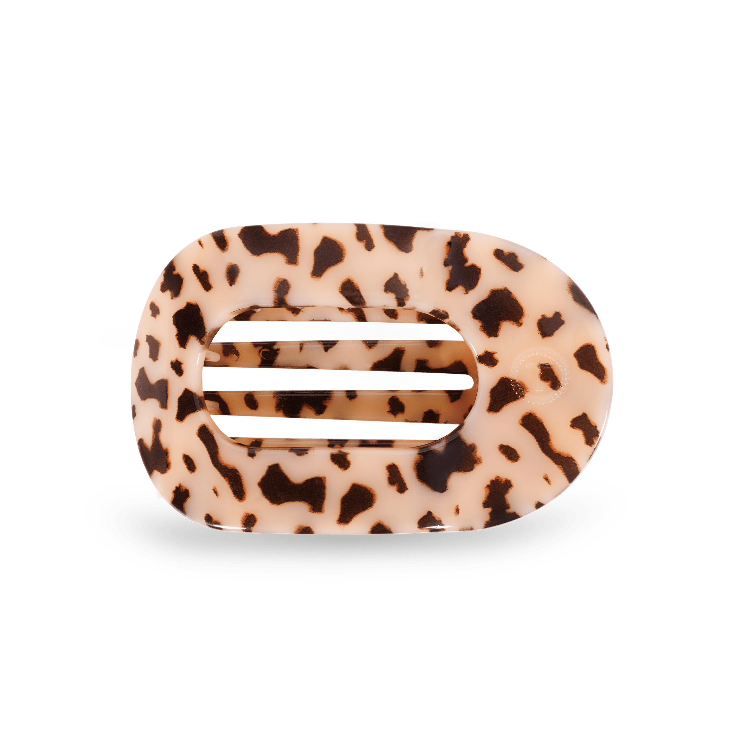 Blonde Tortoise Medium Flat Round Clip - Zen&Zip