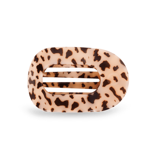 Blonde Tortoise Medium Flat Round Clip - Zen&Zip