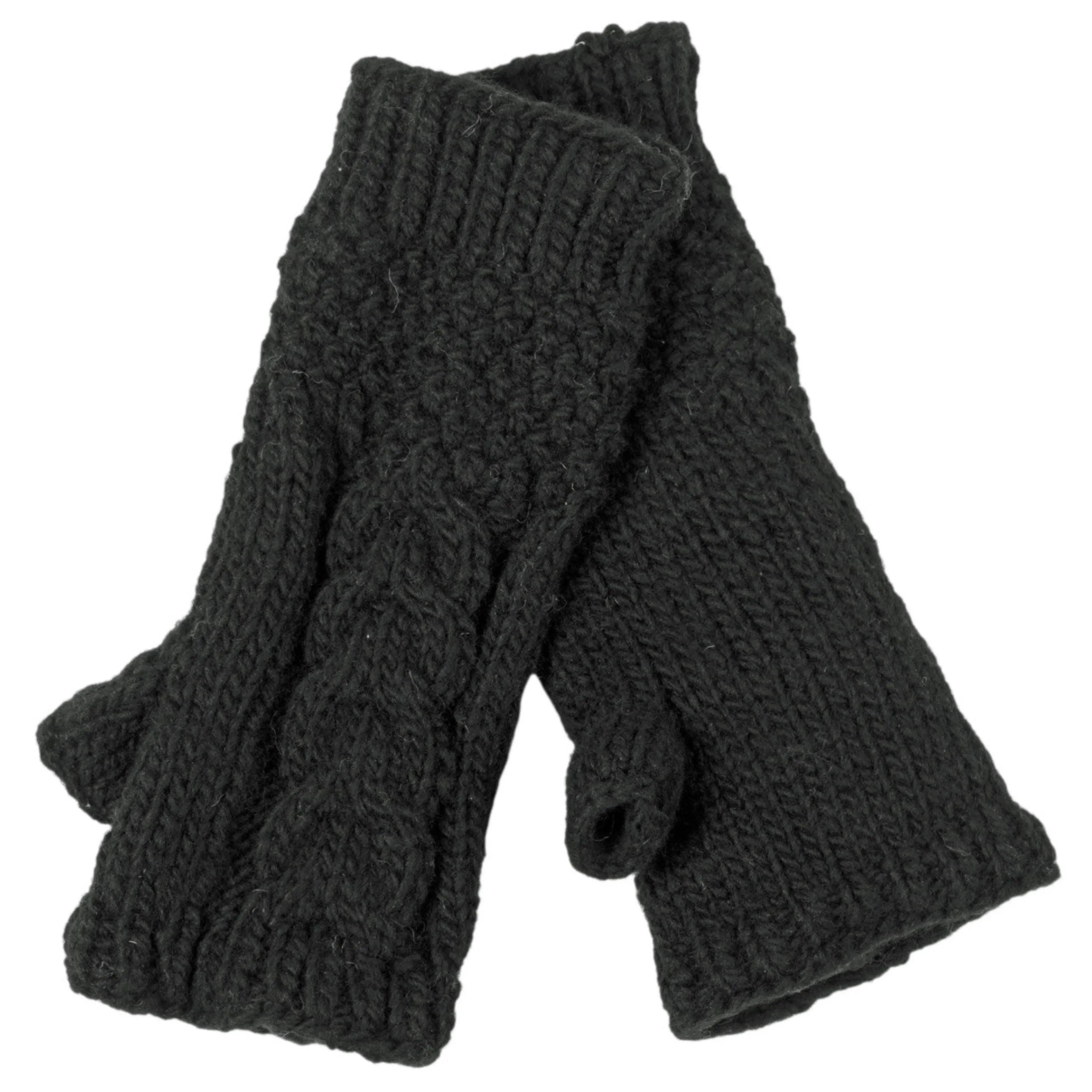 Cable Fingerless Gloves by Nirvanna Designs