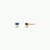 Double Stud Stack by JaxKelly | Sapphire CZ