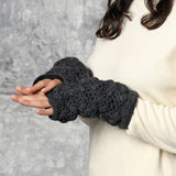Flower Crochet Fingerless Gloves by Nirvanna Designs