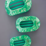 Flat Round Hair Clip | Medium | Spring Splash - Zen&Zip