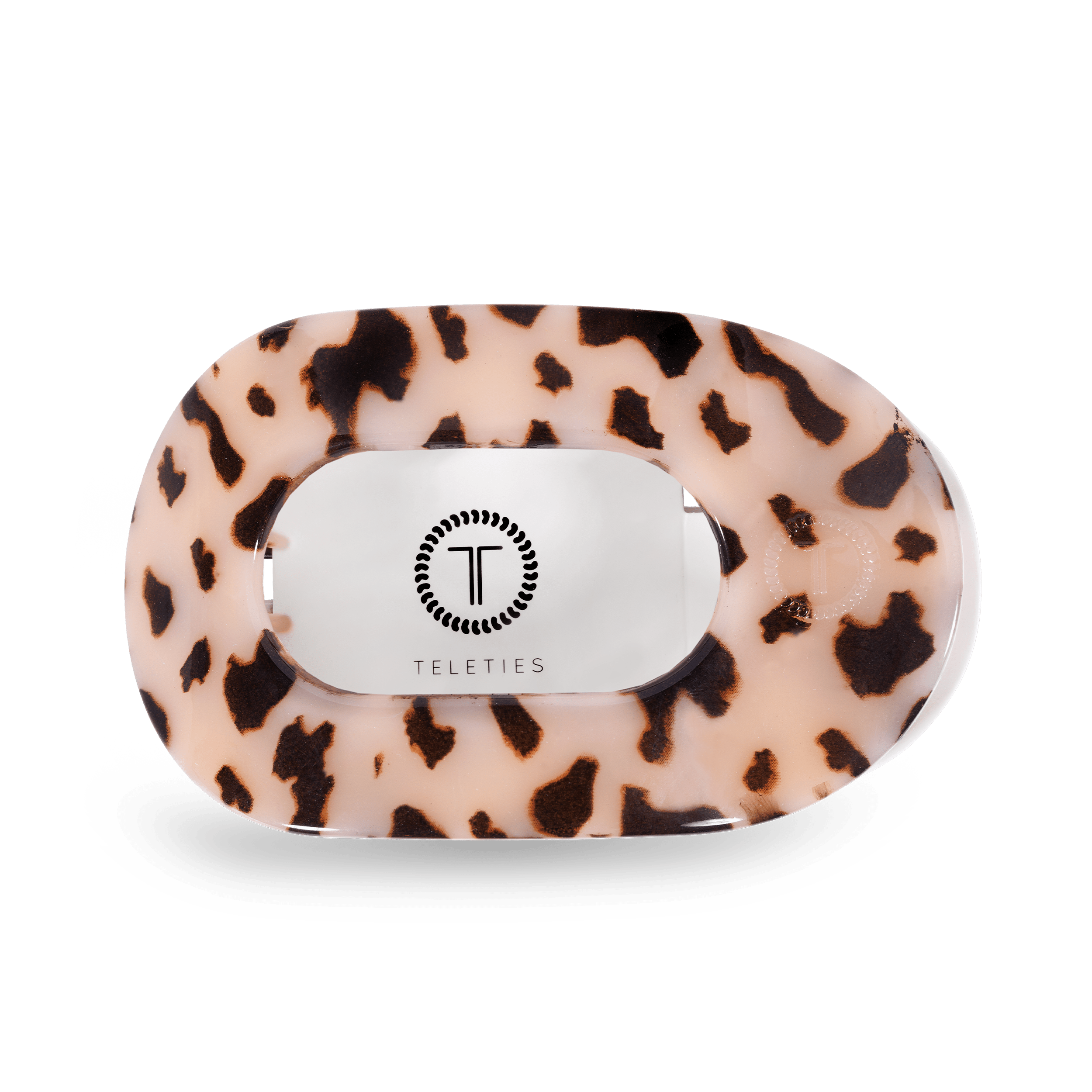 Blonde Tortoise Large Flat Round Clip - Zen&Zip