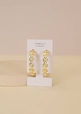 Daisy Chain Hoop Earrings by JaxKelly | Enamel and Gold - Zen&Zip