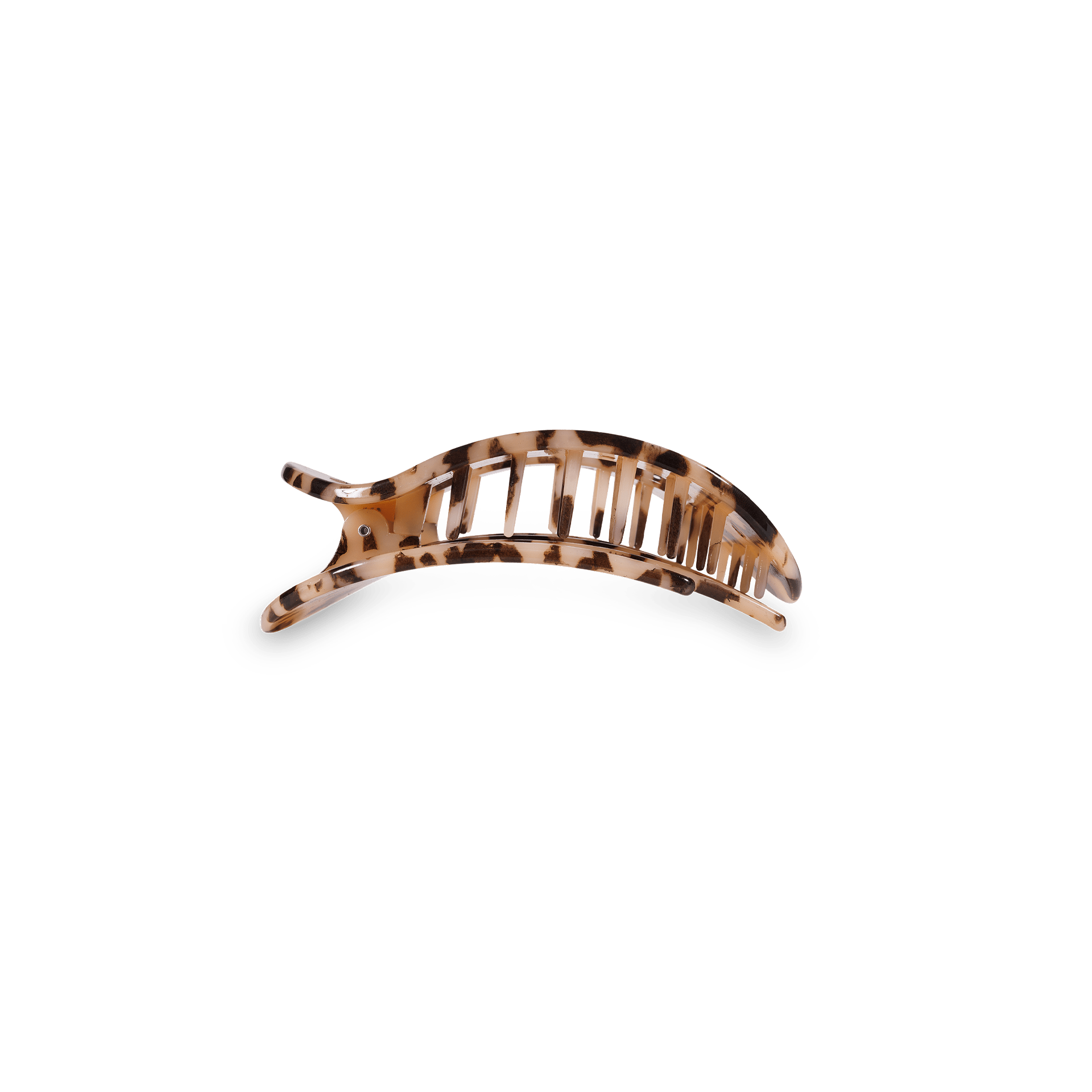 Blonde Tortoise Small Flat Round Clip - Zen&Zip