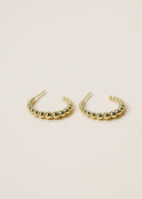 Ball Hoop - Large - Gold Earrings