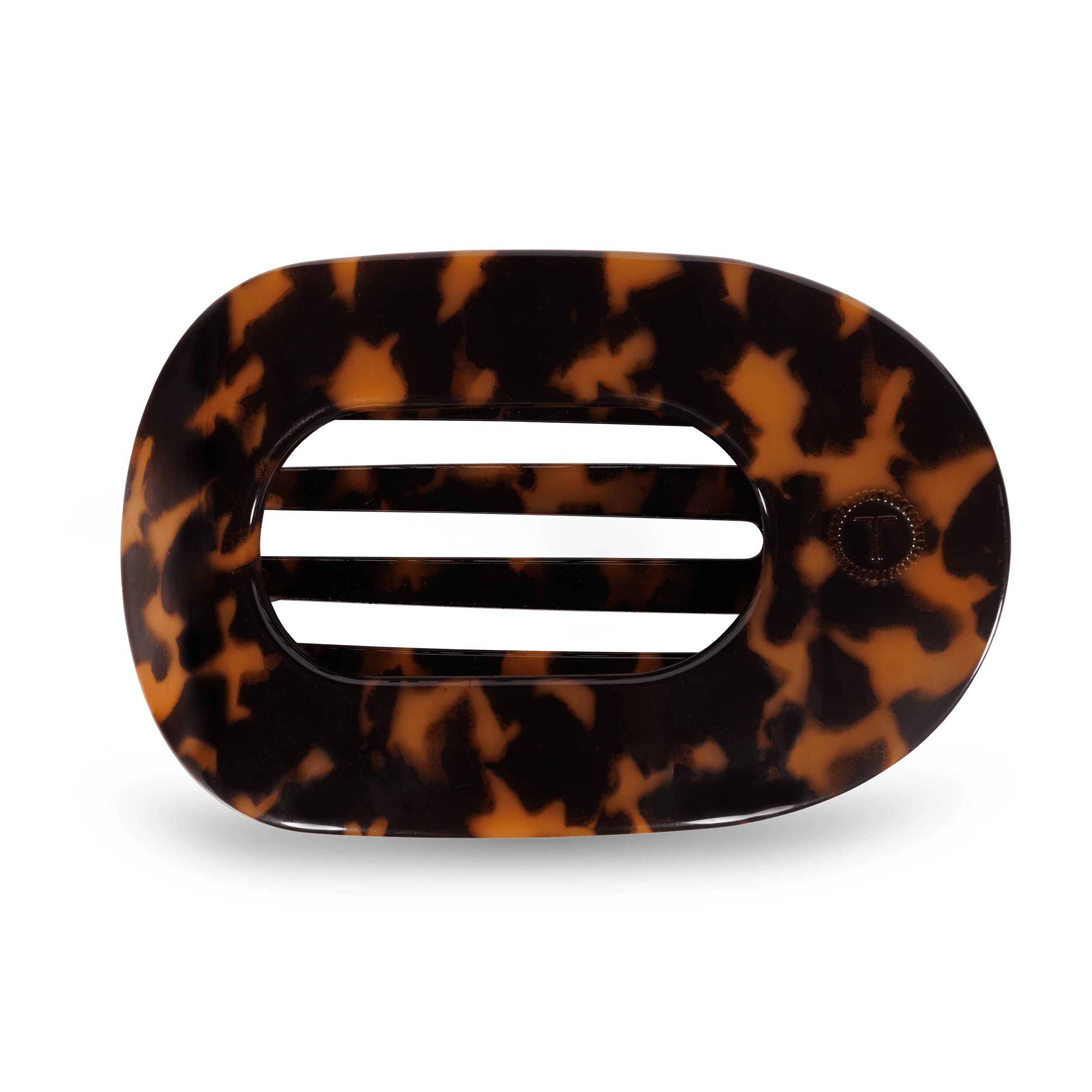 Tortoise Large Flat Round Clip - Zen&Zip