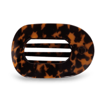 Tortoise Large Flat Round Clip