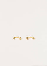 Huggies Earrings by JaxKelly | Gold Sphere - Zen&Zip