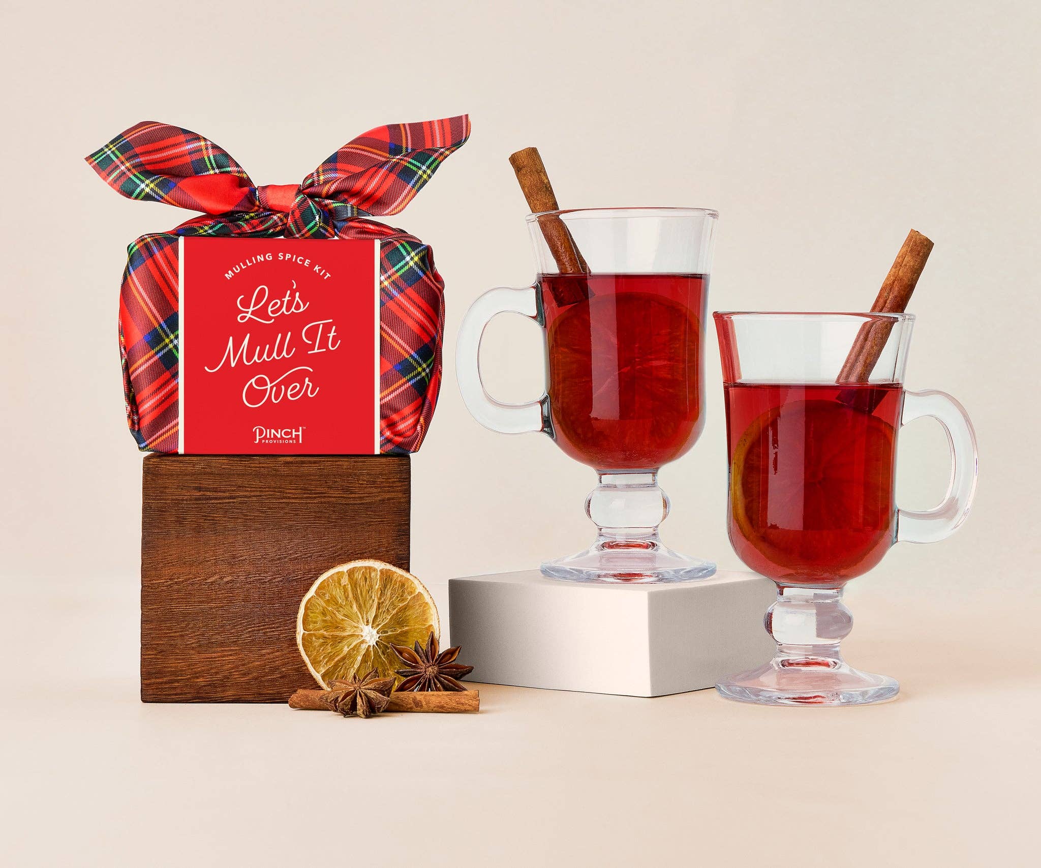 Mulling Spice Kit by Pinch Provisions | Red Tartan Plaid - Zen&Zip